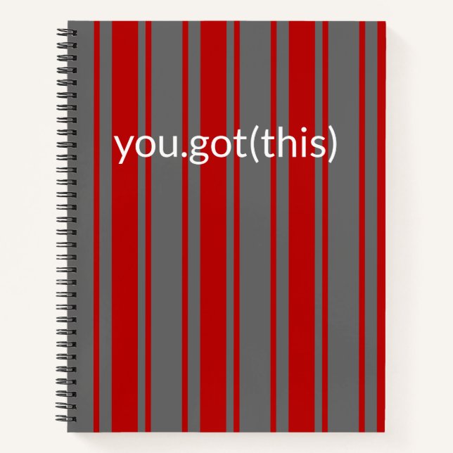 Tech Support in Scarlet & Gray Notebook (Front)