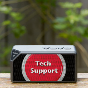 Tech Support Red Panic Button Bluetooth Speaker