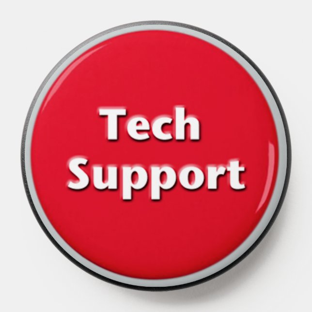 Tech Support Red Panic Button PopSocket (Popsocket)