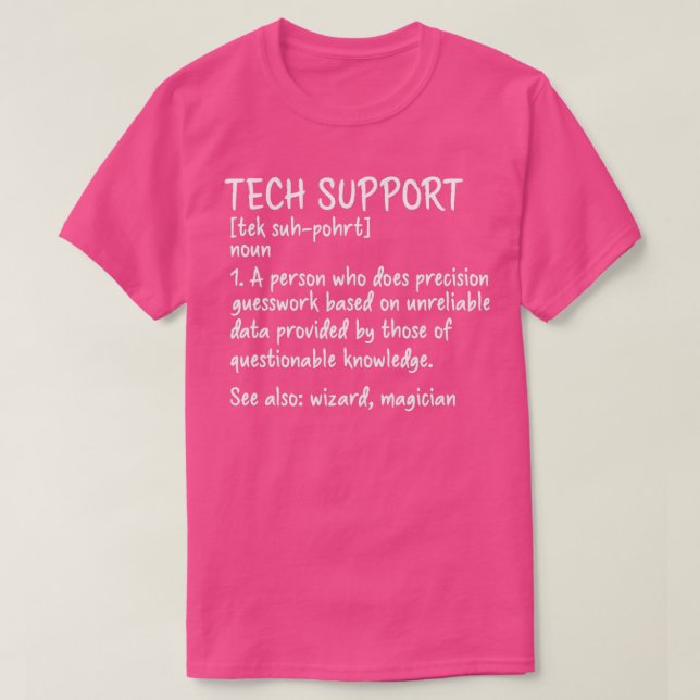 Tech Support T-Shirt (Design Front)