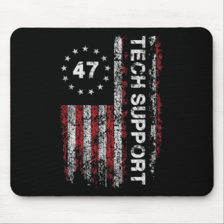Tech Support Us Flag White House Tech Support D.o. Mouse Pad