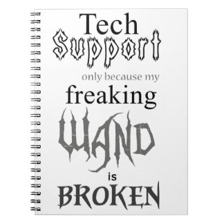 Tech Support Wand Notebook