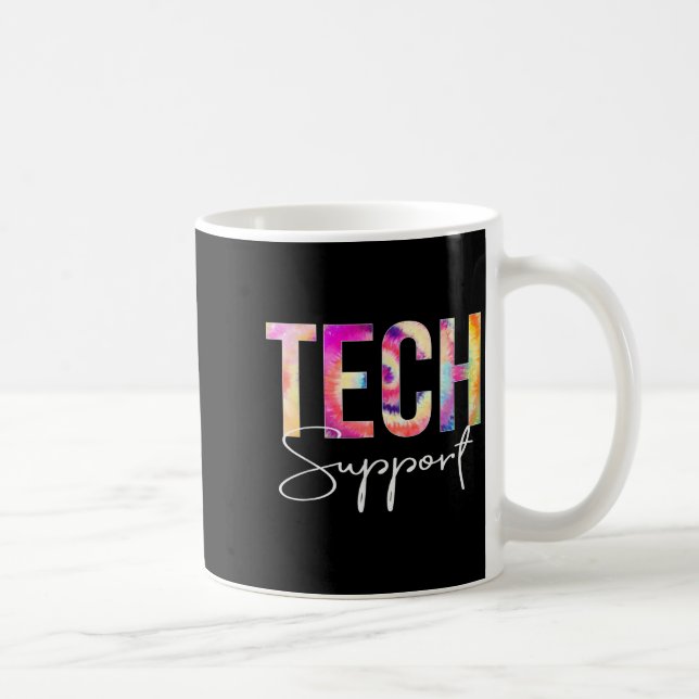 Tech Suprt Tie Dye Back To School Women Appreciati Coffee Mug (Right)