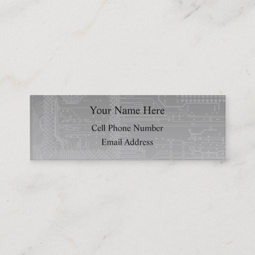 Customizable Tech Talk Profile And Business Card