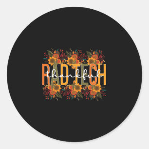 Tech Thanksgiving Rad Technologist Rad Tech Classic Round Sticker