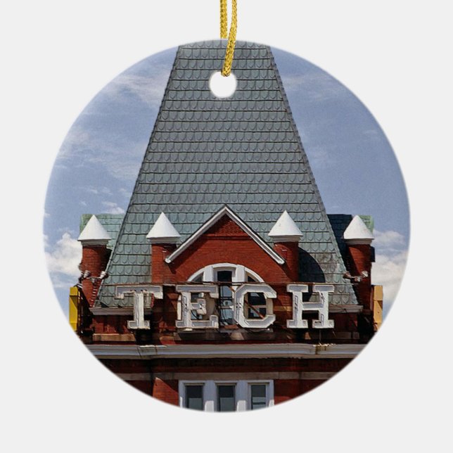 Tech Tower Christmas Ornament (Front)
