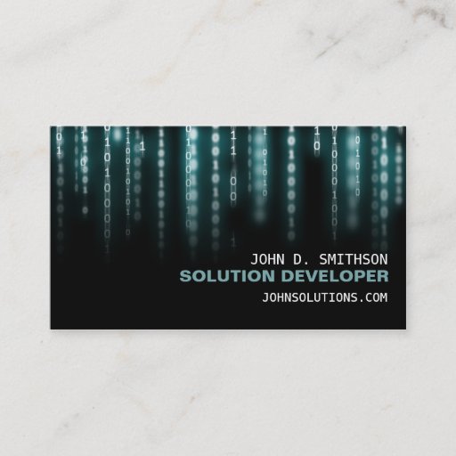 Customizable Tech Wiz Business Card Template