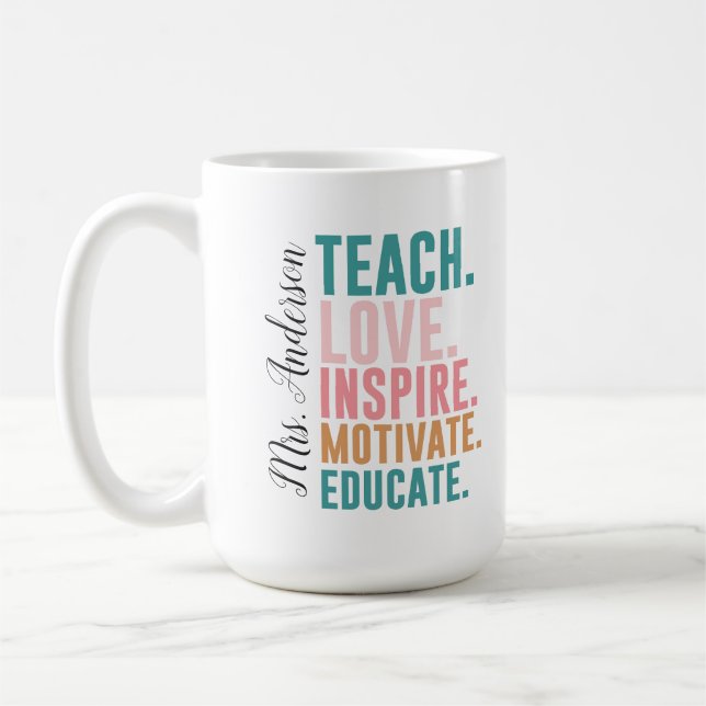 Techer Inspirational Gift Mug (Left)