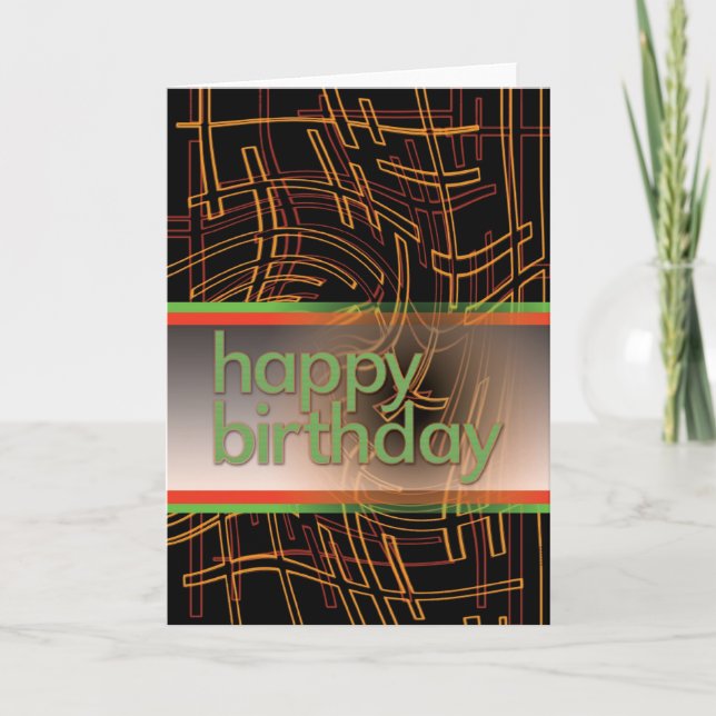 Techie Birthday Card (Front)