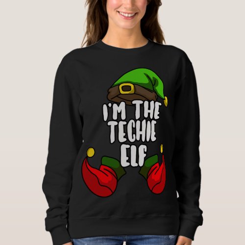 Techie Elf Matching Family Group Christmas Party P Sweatshirt
