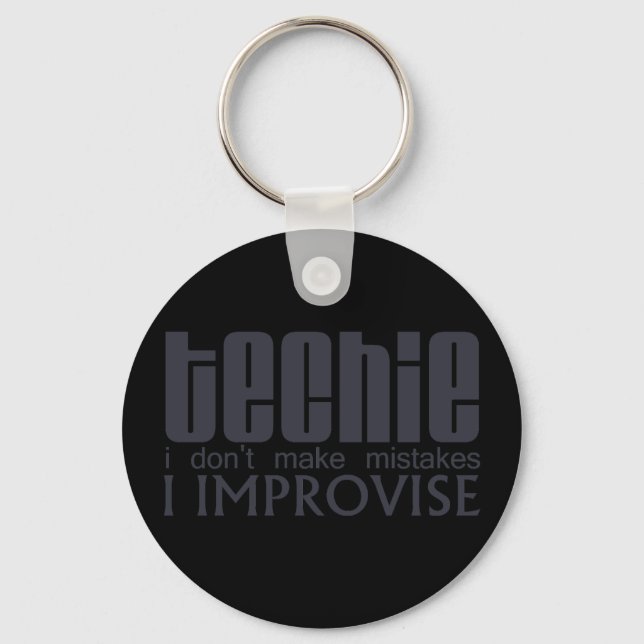 Techie Improvise Keychain (Front)