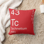 Technetium Throw Pillow (Blanket)
