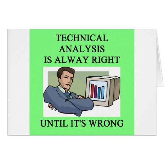 technical analysis joke cards (Front Horizontal)