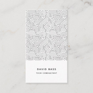 Technical computer circuit electronics pattern business card