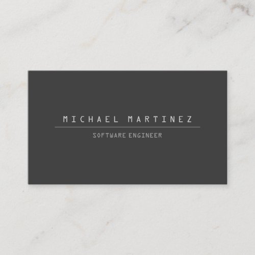 TECHNICAL COMPUTER FONT Business Card