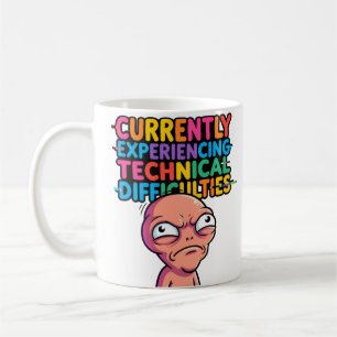 Technical Difficulties Funny Mug —Glitch Humor Cup