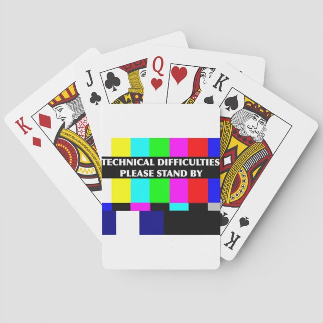 Technical Difficulties Poker Cards (Back)