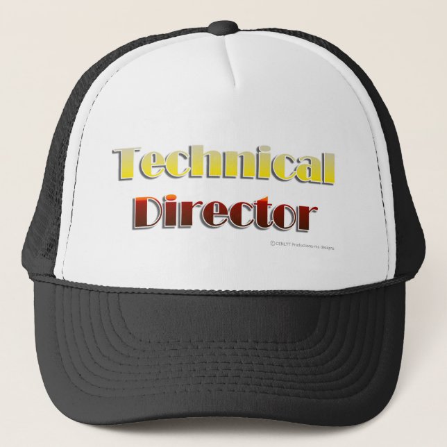 Technical Director (Text Only) Trucker Hat (Front)