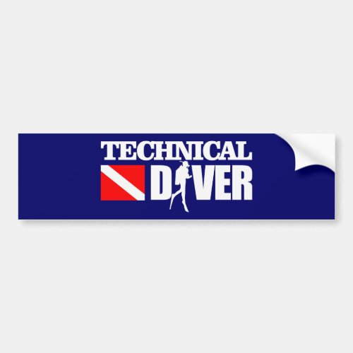Technical Diver 2 Bumper Sticker