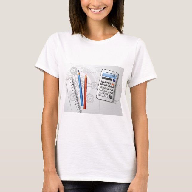 Technical Drawing Office Supplies T-Shirt (Front)