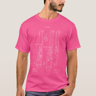 Technical Drawing Trombone Musician Orchestra Trom T-Shirt