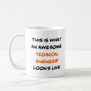 technical engineer, awesome coffee mug