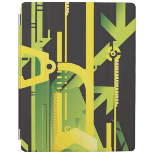 Technical halftone background 4 iPad smart cover