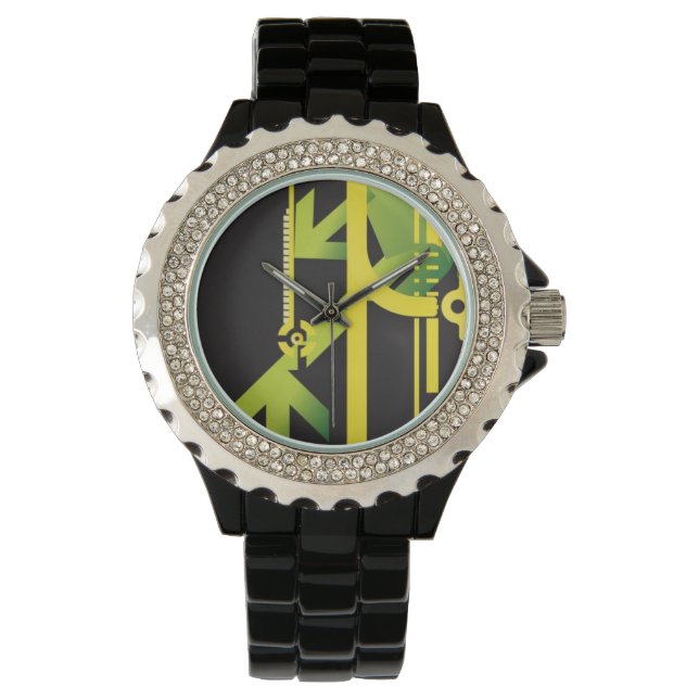 Technical halftone background 4 watch (Front)