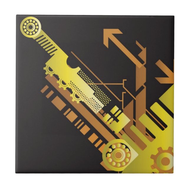 Technical halftone background 5 tile (Front)