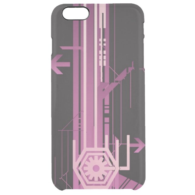 Technical halftone pattern uncommon iPhone case (Back)