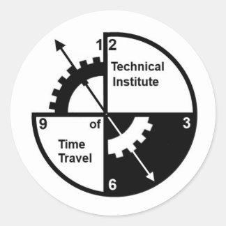 Technical Institute of Time Travel Sticker