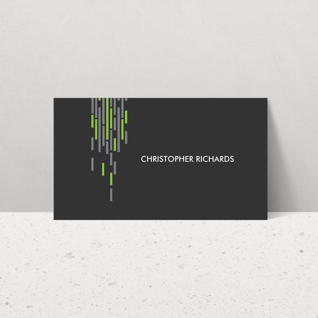 Technical Pattern in Gray II Business Card (Creator Uploaded)