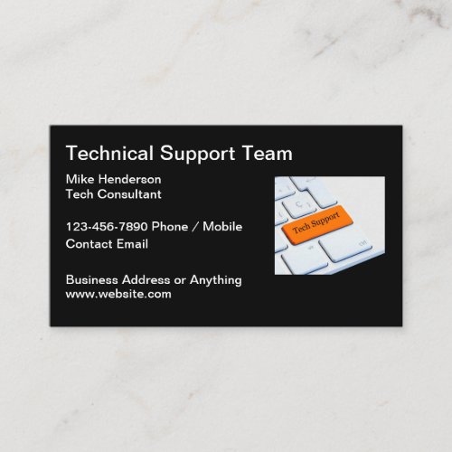 Technical Support Expert Business Cards
