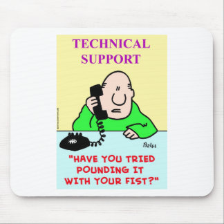 technical support pounding fist mouse pad