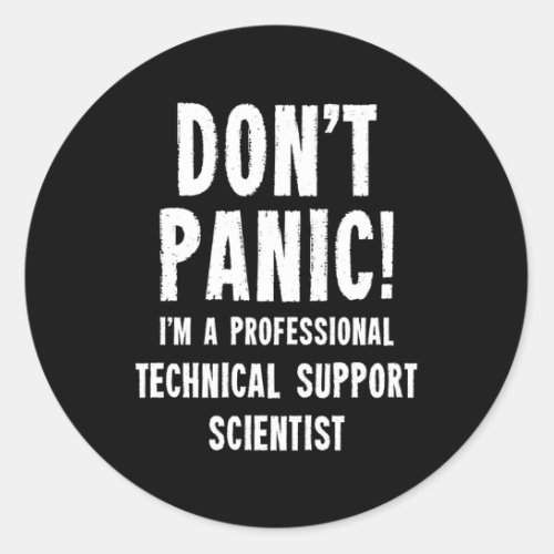 Technical Support Scientist Classic Round Sticker