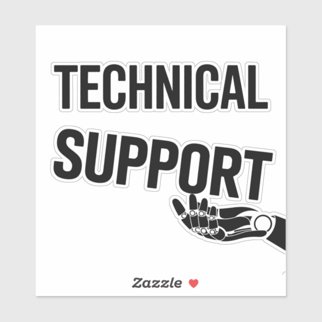 TECHNICAL SUPPORT STICKER (Sheet)
