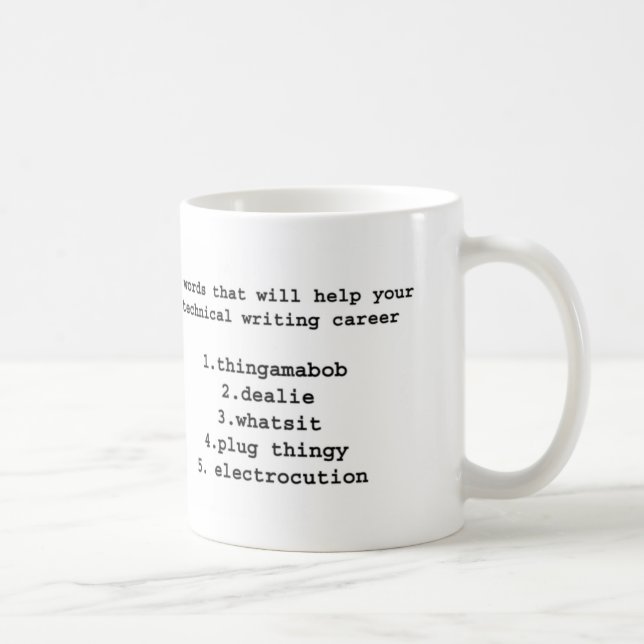 Technical Writer Coffee Mug (Right)