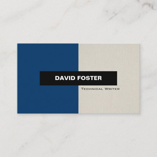 Technical Writer - Simple Elegant Stylish Business Card Template