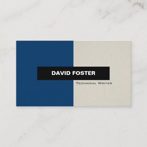 Customizable Technical Writer - Simple Elegant Stylish Business Card Template