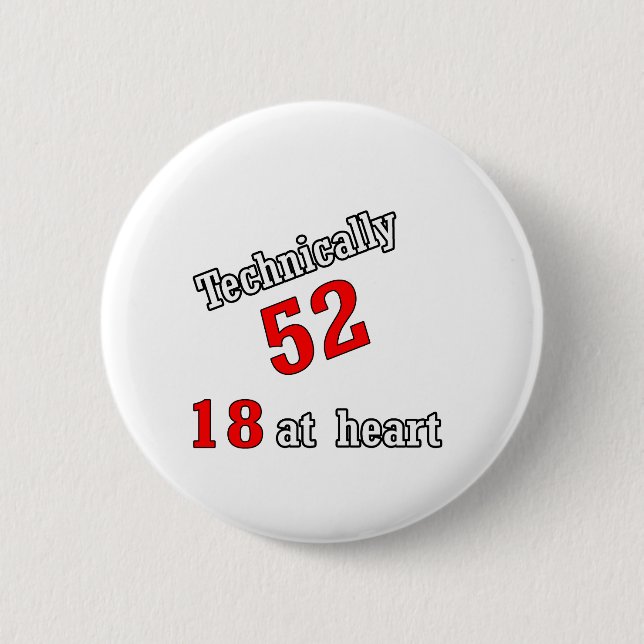 Technically 52, 18 at heart button (Front)