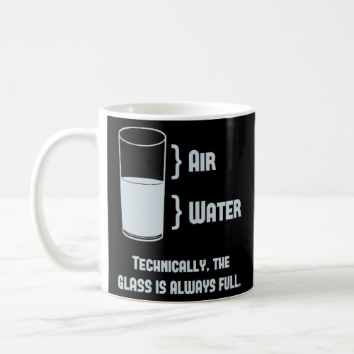 Technically The Glass Is Always Full  Coffee Mug