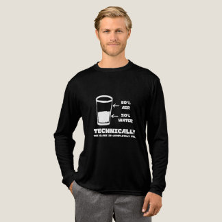 Technically the Glass Is Completely Full Funny Tri-Blend Shirt