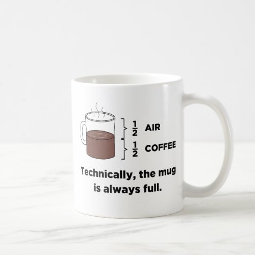 Technically The Mug Is Always Full Coffee Mug
