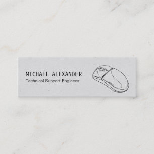 Technician   Computer Mouse Mini Business Card