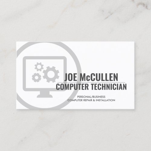Technician Computer Repair  Business Card