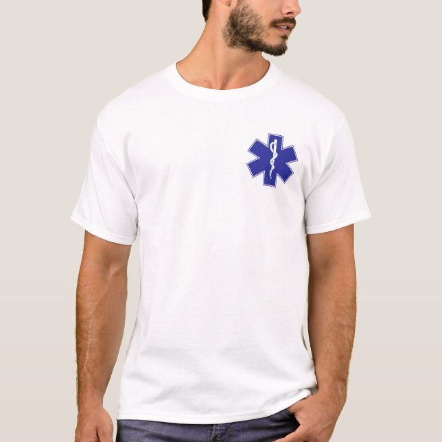 Technicien médical d'urgence EMT EMS paramédicaux T-Shirt (Front)