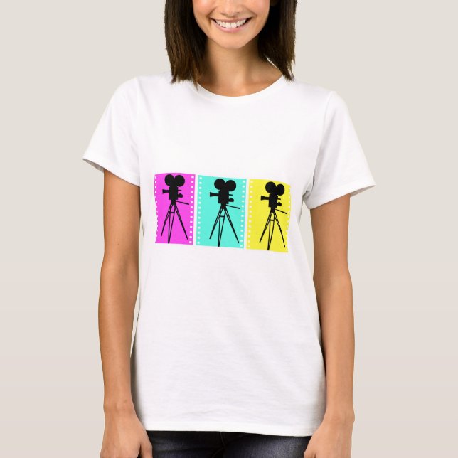 Technicolor Camera Womens T-shirt (Front)
