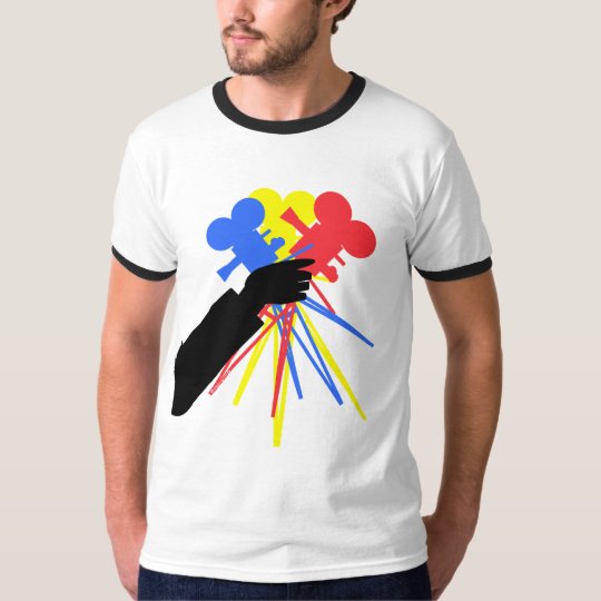 Technicolor Love Bouquet Primary Colors T-Shirt