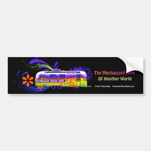 Technicolor Motor Home Band Bumper Sticker