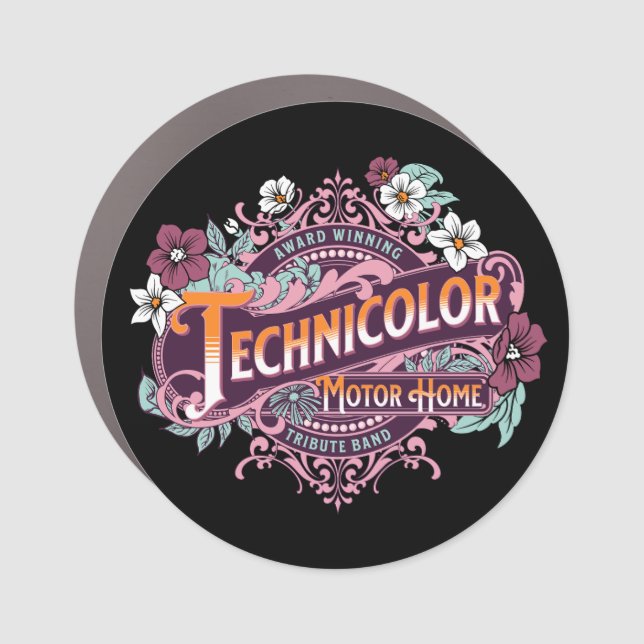 Technicolor Motor Home Car Magnet (Front)
